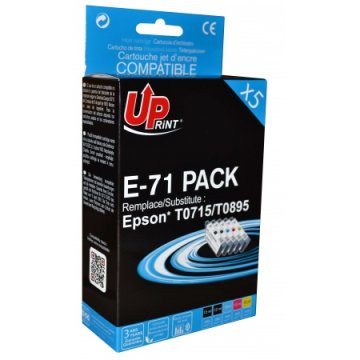 uPrint Komplet črnil za Epson T0715 (Black + CMY)