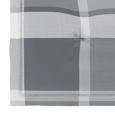 Vidaxl Blazine za vrtne stole 6 kosov sive karo 40x40x3 cm oxford