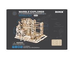 Robotime Marble Explorer, potojoča krogljica, Lesena 3D sestavljanka, (ROKR LG503)