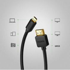 Ugreen HD127 kabel HDMI - micro HDMI 4K 1.5m, črna