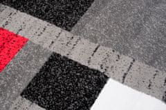 Chemex Preproga Firet Moderni Turški Vzorci Q044A T Bela Rdeča Siva Črna 80x150 cm