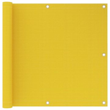 Vidaxl Balkonsko platno rumeno 90x600 cm HDPE