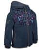 dekliška softshell jakna s flisom, lističi, 98/104, temno modra