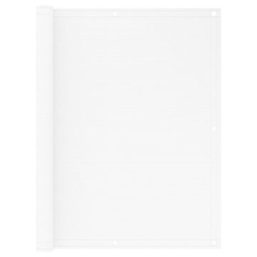 Vidaxl Balkonsko platno belo 120x400 cm HDPE