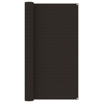 Vidaxl Preproga za šotor 200x200 cm rjava