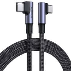 Ugreen Elbow kabel USB-C / USB-C QC PD 100W 5A 1m, črna