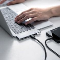 Ugreen HUB adapter za MacBook Pro / Air, 2x USB-C / 3x USB 3.0 / HDMI, siva