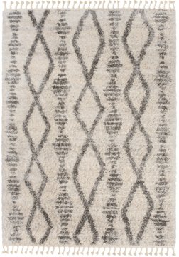 Chemex Preproga Versay Fringes Z Resicami Boho Shaggy Moderna Moda Da07B Ejf Kremna Siva