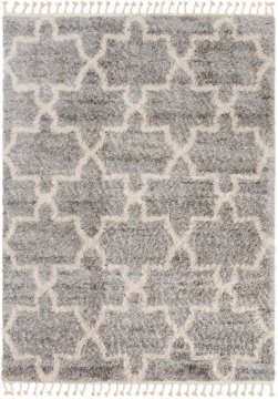 Chemex Preproga Versay Fringes Z Resicami Boho Shaggy Moderna Moda Q265A Ejf Kremna Siva