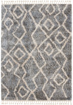 Chemex Preproga Versay Fringes Z Resicami Boho Shaggy Moderna Moda Q744A Ejf Kremna Siva