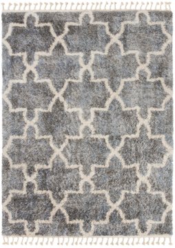 Chemex Preproga Versay Fringes Z Resicami Boho Shaggy Moderna Moda Q265A Ejf Kremna Siva
