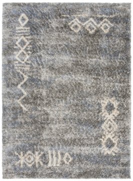 Chemex Preproga Versay Moderna Moda Boho Shaggy Q264A Ejf Bf Kremna Modra Siva