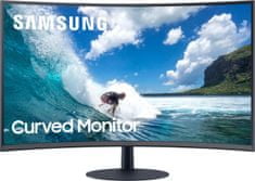 Samsung C24T550FDUXEN monitor, 59,69 cm (23,5),VA, ukrivljen 1000R, 16:9, 1920x1080, HDMI, DP, gaming