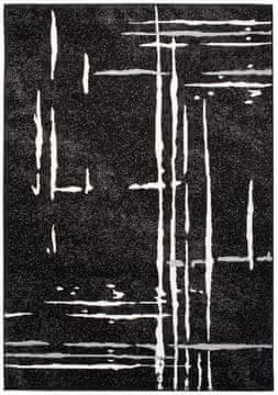 Chemex Elegantna Modna Preproga Laila 15744/10755 De Luxe Bela Siva Črna