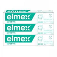 Elmex Sensitive zobna pasta, 3x 75 ml