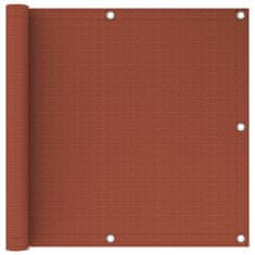 Vidaxl Balkonsko platno terakota 90x400 cm HDPE