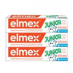 Elmex Junior zobna pasta (6-12 let), 3 x 75 ml