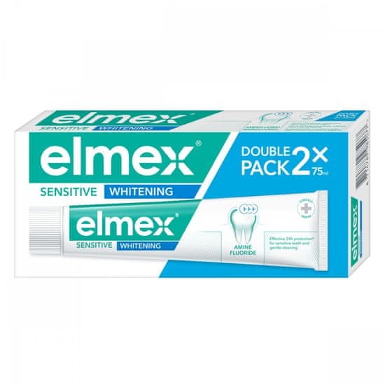 Elmex zobna pasta Sensitive Whitening, 2 x 75 ml
