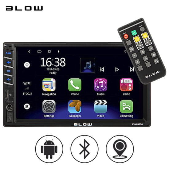 Blow AVH9920 avtoradio, Android, Bluetooth, FM Radio, RDS, GPS, WiFi - Odprta embalaža