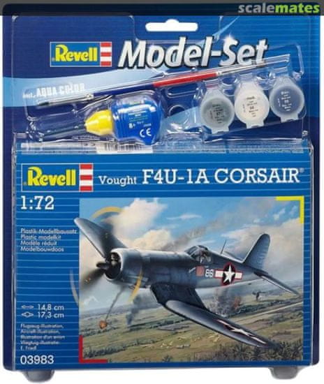 Revell Vought F4U-1D CORSAIR model lovskega letala, set za sestavljanje, 1:72