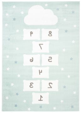 Chemex Preproga Baby Otroška Pastelnih Barv Du35A Fnu Bela Meta Modra Roza Siva