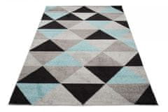 Chemex Preproga Lazur Mehkega Modernega Dizajna C945M Siva Turkizna Večbarvna 80x150 cm