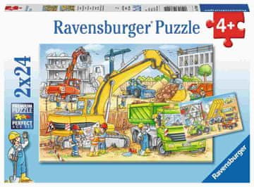 Ravensburger Delo na gradbišču sestavljanka, 2 x 24 kosov