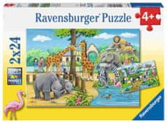 Ravensburger sestavljanka Živalski vrt, 2 x 24 delov (7806)