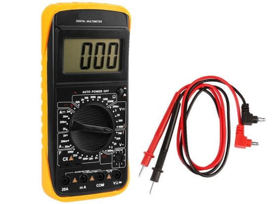 Carmotion Digitalni multimeter DT-9205A z LCD številčnica,