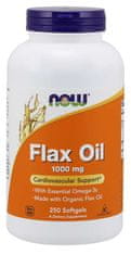NOW Foods Laneno olje, laneno olje, 1000 mg, 250 mehkih kapsul