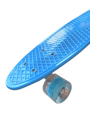 Pennyboard s svetlečimi kolesi, 56 cm, LIGHT BLUE S-149
