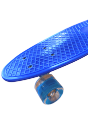 Pennyboard s svetlečimi kolesi, 56 cm, DARK BLUE, S-150