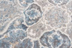 Chemex Carpet Valley Two Level Vintage D889B Bela Bež Kremna Modra Siva 80x150 cm