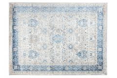 Chemex Carpet Valley Two Level Vintage D713B Bela Bež Kremna Modra Siva 80x150 cm