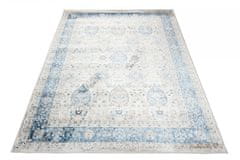 Chemex Carpet Valley Two Level Vintage D713B Bela Bež Kremna Modra Siva 80x150 cm
