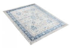 Chemex Carpet Valley Two Level Vintage D713B Bela Bež Kremna Modra Siva 80x150 cm
