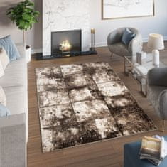 Chemex Moderna Modna Škrilna Preproga 70882/10845 Deluxe Bež Kremna Večbarvna 80x150 cm