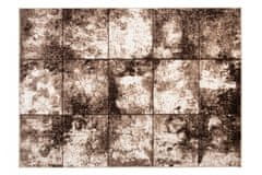 Chemex Moderna Modna Škrilna Preproga 70882/10845 Deluxe Bež Kremna Večbarvna 80x150 cm