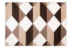 Chemex Moderna Modna Škrilna Preproga 70884/10843 Deluxe Bež Kremna Večbarvna 80x150 cm