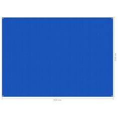 Vidaxl Preproga za šotor 250x350 cm modra