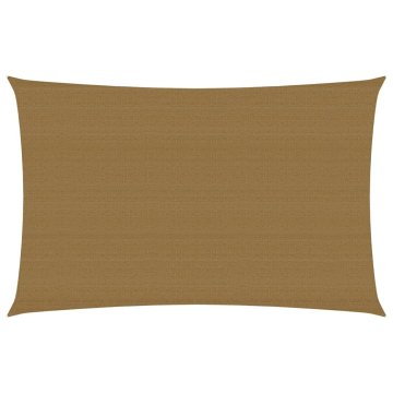 Vidaxl Senčno jadro 160 g/m² taupe 2,5x4,5 m HDPE