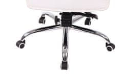 BHM Germany Pisarniški stol Power, umetno usnje, bela barva