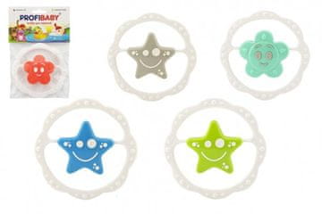 Gugalnica zvezda plastična 13cm 4 barve v vrečki 0m+