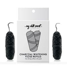 My White Secret Zobna nit z (Charocal Whitening Floss) aktivnega oglja (Charocal Whitening Floss) 2 x 30 m