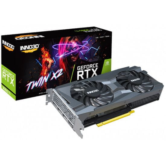 inno3D GeForce RTX 3060 Ti TWIN X2 LHR grafična kartica, 8 GB GDDR6 (N306T2-08D6-119032DH)