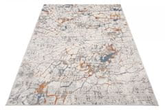 Chemex Modna Preproga Venezia V Vintage Stilu G421A Sh_L_ Hnx Kremna Modra Oranžna Siva 200x300 cm