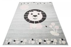 Chemex Happy Barva Otroške Preproge H319A Hay Fba Bela Kremna Roza Siva Večbarvna Črna 140x200 cm