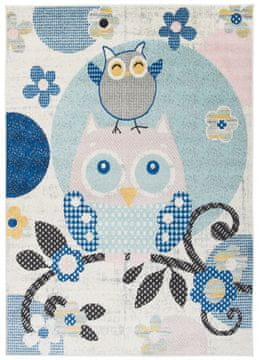 Chemex Happy Barva Otroške Preproge H329A Hay Fba Bela Kremna Modra Roza Rumena Siva Turkizna Večbarvna Črna