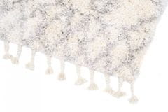 Chemex Preproga Aztec Pločnik Boho Shaggy Z Resicami Dc55B Ejf Kremna Siva 70x250 cm