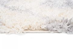 Chemex Preproga Aztec Pločnik Boho Shaggy Z Resicami Dc55B Ejf Kremna Siva 70x250 cm